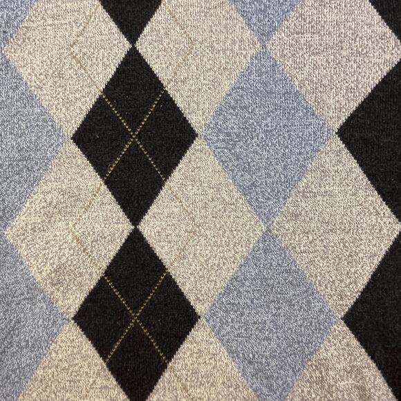 Dockers Sweater Mens Large Gray Blue Argyle Crewneck Pullover Knit Casual Golf - Picture 5 of 10